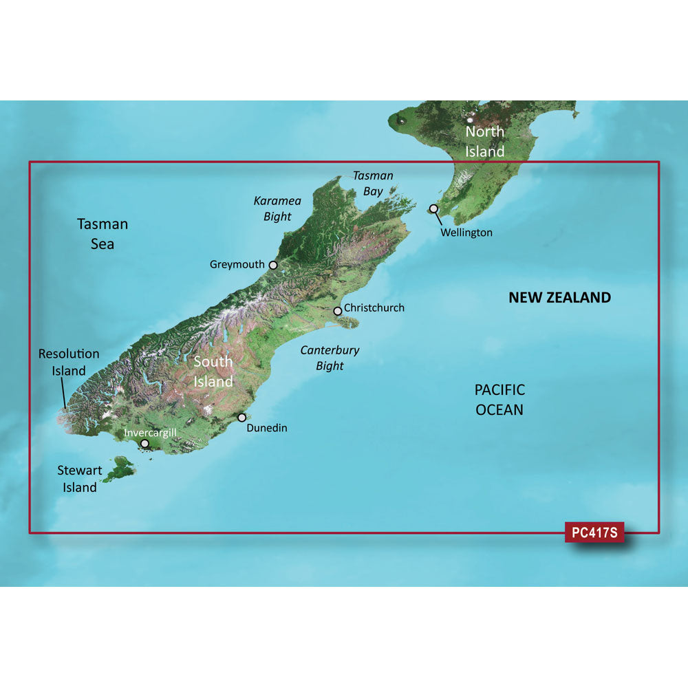 Garmin BlueChart g3 Vision HD - VPC417S - New Zealand South - microSD/SD [010-C0875-00]