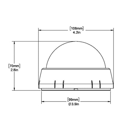 Ritchie XP-98W X-Port Tactician Compass - Surface Mount - White [XP-98W]