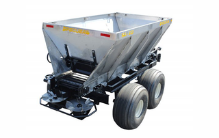 Pequea SL10SS/830258 Stainless Steel SL10 Lime Spreader With 21.5L x 16.1 x 10-Ply Tires | 100-150 HP | For Tractor