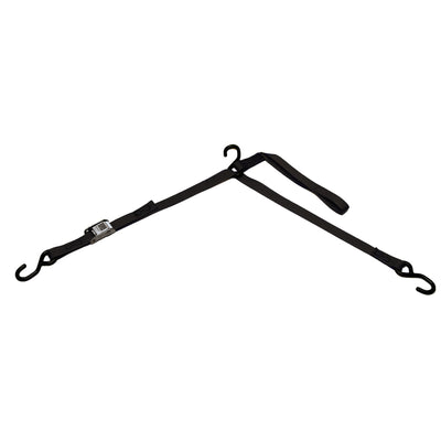 BoatBuckle® P.W.C. Tri‑Down w/Cam Buckle & Soft Hook | 1″ × 6′ | 1,200 lb Break Strength
