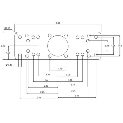 RAM Mount Horizontal Single Arm Ball Mount - Gimbal Bracket [RAM-109HSB]