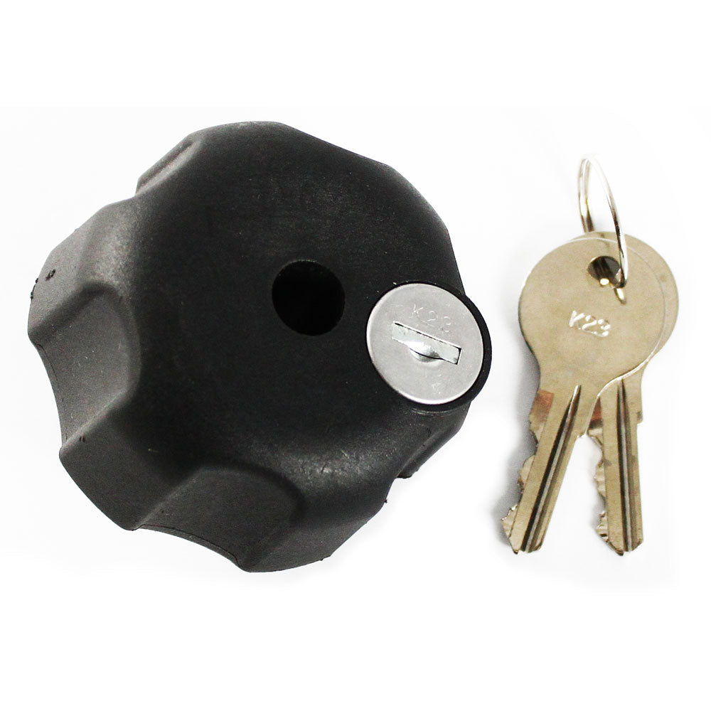 RAM Mount Knob w/Keyed Lock & 1/4" - 20 Brass Hole [RAM-KNOB3LU]