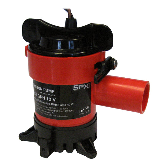 Johnson Pump 1250 GPH Bilge Pump 1-1/8" Hose 12V [42123]