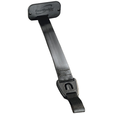 BoatBuckle® RodBuckle Gunwale/Deck Mount | Retractable Rod Hold‑Down | 24″ Strap