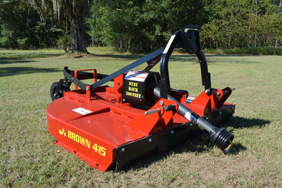 Brown Heavy Duty Rotary Cutter - 3PT Hitch | Model 415 (410 Series) | Width 5' | 45HP | For Tractor