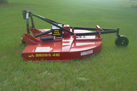 Brown 416 6' ROTARY CUTTER  3PT HITCH 55HP MINIMUM For Tractor