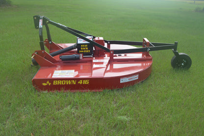 Brown Rotary Cutter With Stump Jump ( Heavy Duty 3-Point Hitch ) | Model 416 | Width 6' | Horsepower 55 HP | For Tractor