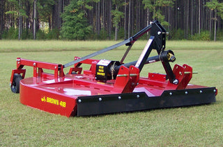 Brown Heavy Duty Rotary Cutter - Single Spindle | Model 418 | Cutting Width 8' | 3PT Hitch | Horsepower 90HP | For Tractor