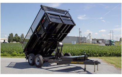 Pequea Dump Trailers 10,000 lbs GVWR (Gooseneck) | 12' and 14' Bed Lengths | Heavy-Duty Equipment Trailer