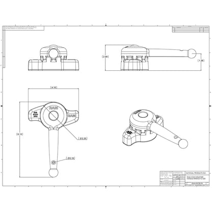 RAM Mount Handle Wrench f/"D" Size Ball Arms & Mounts [RAM-KNOB9HU]