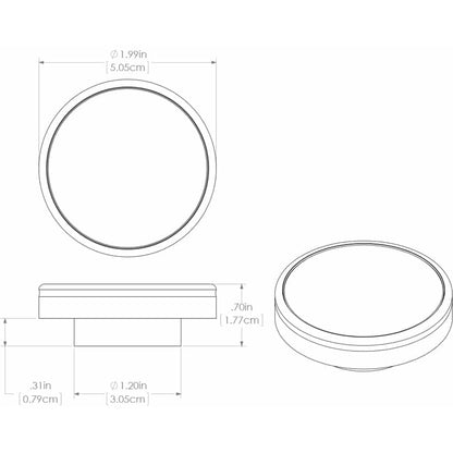 Lumitec Halo - Flush Mount Down Light - Brushed Finish - Warm White Dimming [112809]