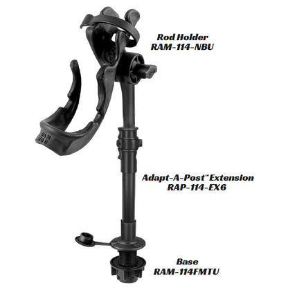 RAM Mount Adapt-A-Post 9" Extension Pole [RAP-114-EX6]