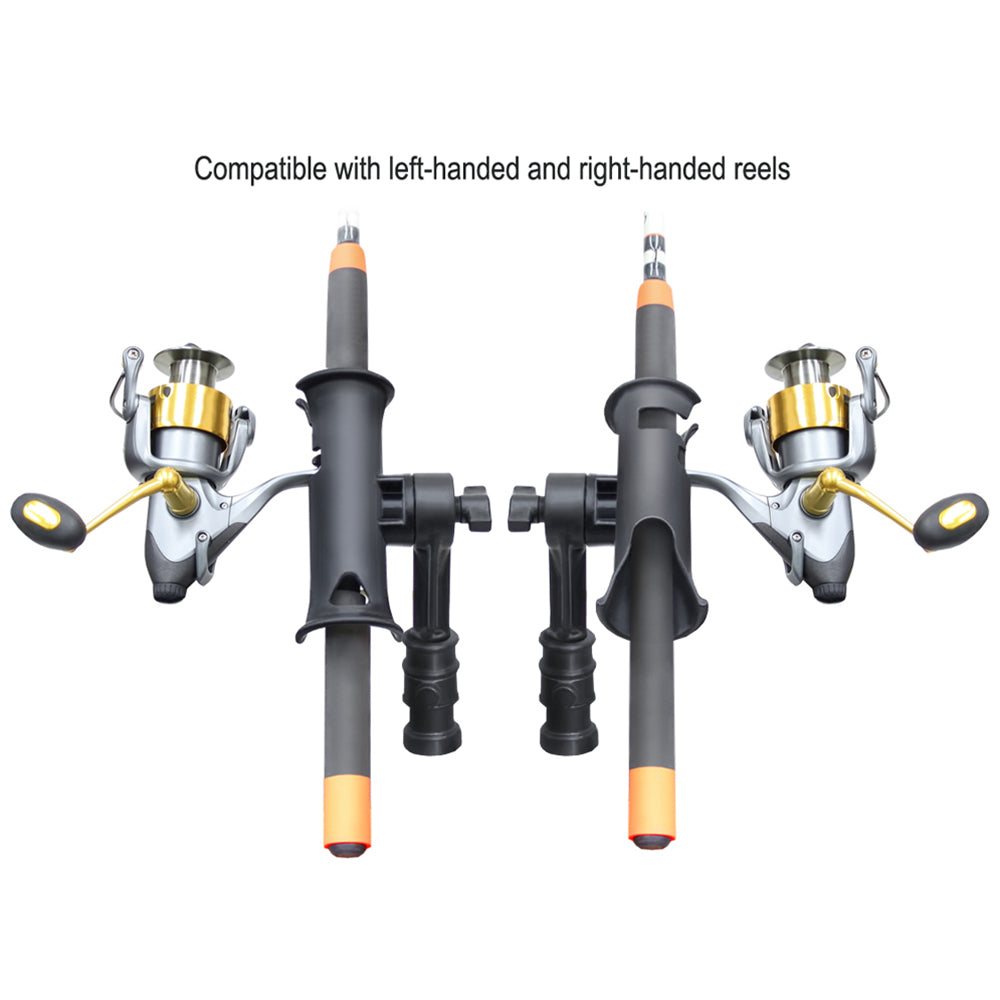 RAM Mount RAM Tube Jr. Rod Holder w/ 4" Post & Adapt-A-Post Track Mounting Base [RAP-390-SAAPU]