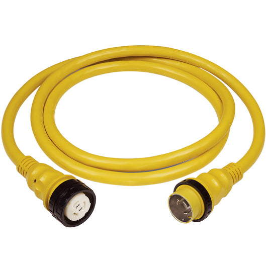 Marinco 50Amp 125/250V Shore Power Cable - 25' - Yellow [6152SPP-25]