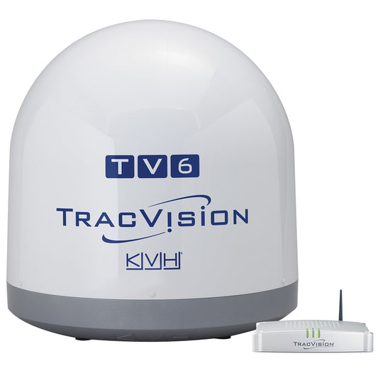 KVH TracVision TV6 w/IP-Enabled TV-Hub  Linear Universal Quad-Output LNB w/Autoskew  GPS [01-0369-02]