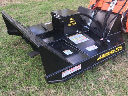 Brown Brush Cutter Standard Flow | Model Brown 816-1 | Cutting Width 72” | 20GPM-27GPM | For Skid Steer