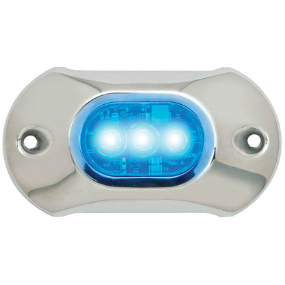 Attwood Light Armor Underwater LED Light - 3 LEDs - Blue [65UW03B-7]