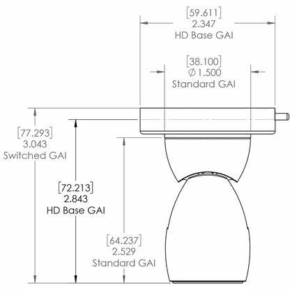 Lumitec GAI2 Warm White Dimming Heavy Duty Base - White Housing [111803]