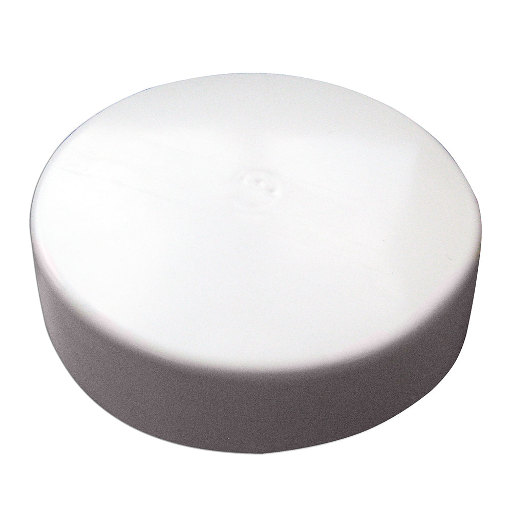 Monarch White Flat Piling Cap - 6" [WFPC-6]