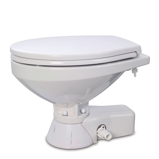 Jabsco Quiet Flush Freshwater Toilet - Regular Bowl w/Soft Close Lid - 12V [37045-4192]