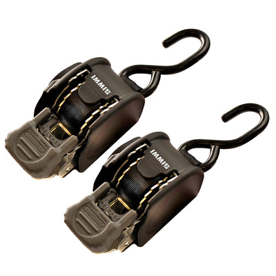BoatBuckle® Mini G3 Retractable Transom Tie‑Down System | 1″ × 72″ | 1,400 lb Break Strength