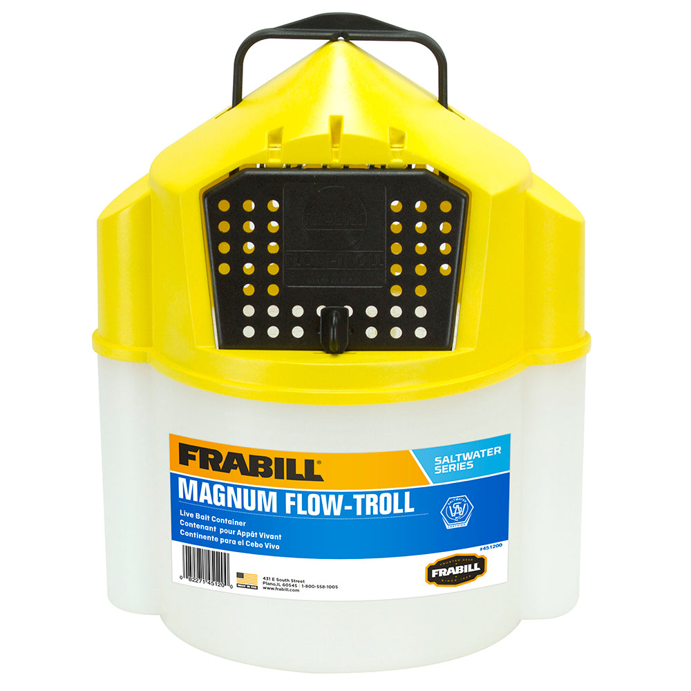 Frabill Magnum Flow Troll Shrimp Bucket 10 Quart 451205 – Ripping