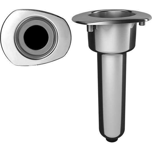 Mate Series Elite Screwless Stainless Steel 0 Rod  Cup Holder - Drain - Oval Top [C2000DS]