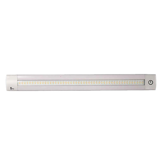 Lunasea Adjustable Linear LED Light w/Built-In Dimmer - 12" Length, 12VDC, Warm White w/ Switch [LLB-32KW-01-00]