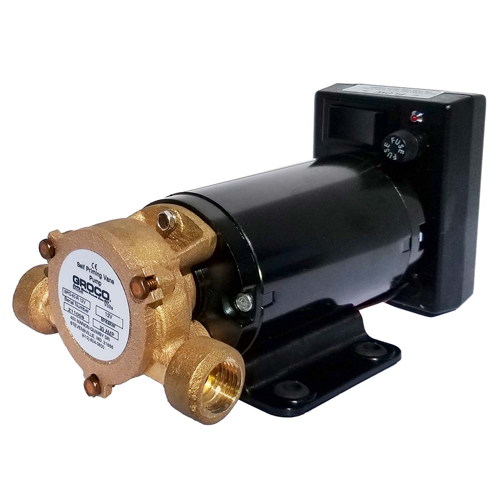 GROCO Commercial Duty Reversing Vane Pump - 12V [SPO-80-R 12V]