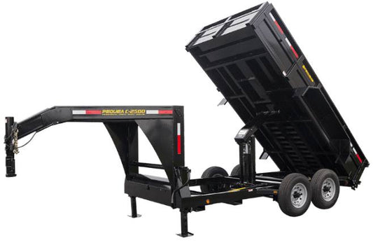 PEQUEA DUMP TRAILERS 10,000 LBS GVWR (GOOSENECK) 12’ BED LENGTH