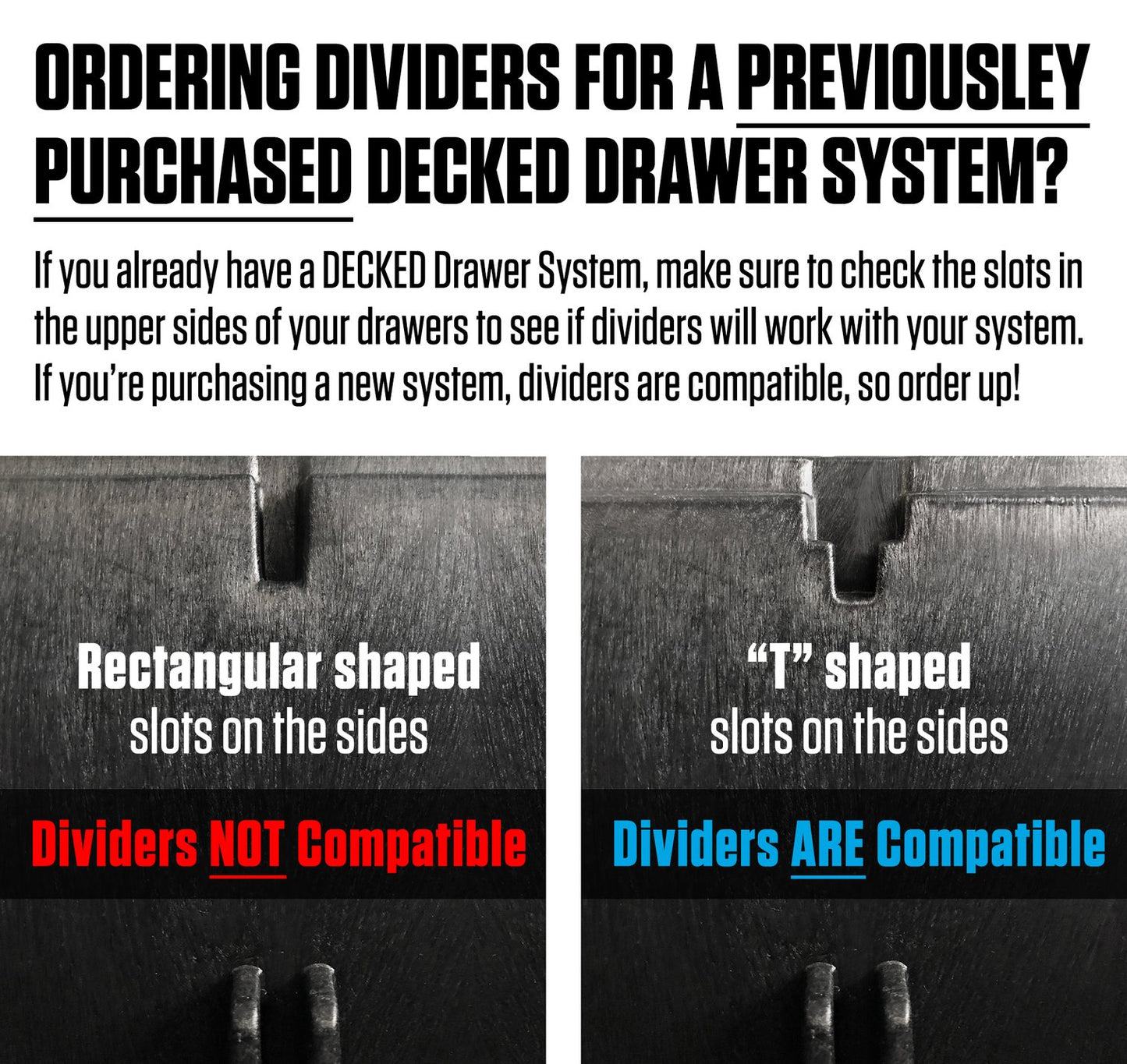DRAWER DIVIDERS - WIDE - 4