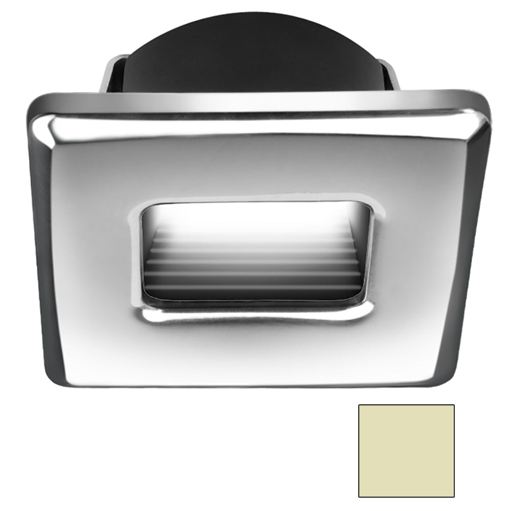 i2Systems Ember E1150Z Snap-In - Polished Chrome - Square - Warm White Light [E1150Z-12CAB]