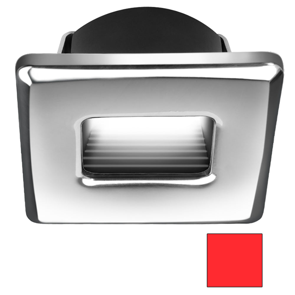 i2Systems Ember E1150Z Snap-In - Polished Chrome - Square - Red Light [E1150Z-12H]