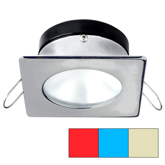 i2Systems Apeiron A1120 Spring Mount Light - Square/Round - Red, Warm White  Blue - Brushed Nickel [A1120Z-42HCE]