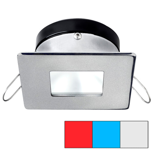 i2Systems Apeiron A1120 Spring Mount Light - Square/Square - Red, Cool White  Blue - Brushed Nickel [A1120Z-44HAE]