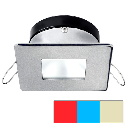 i2Systems Apeiron A1120 Spring Mount Light - Square/Square - Red, Warm White  Blue - Brushed Nickel [A1120Z-44HCE]