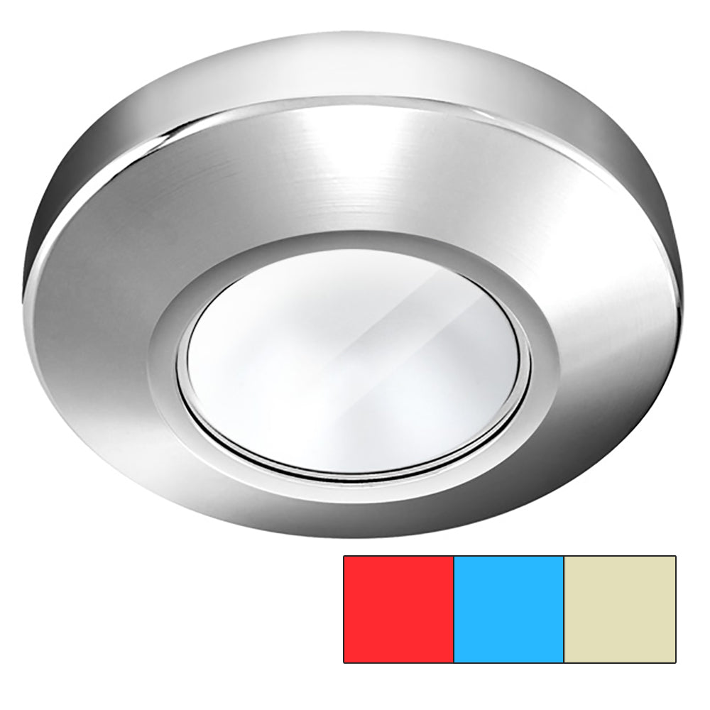 i2Systems Profile P1120 Tri-Light Surface Light - Red, Warm White  Blue - Chrome Finish [P1120Z-11HCE]