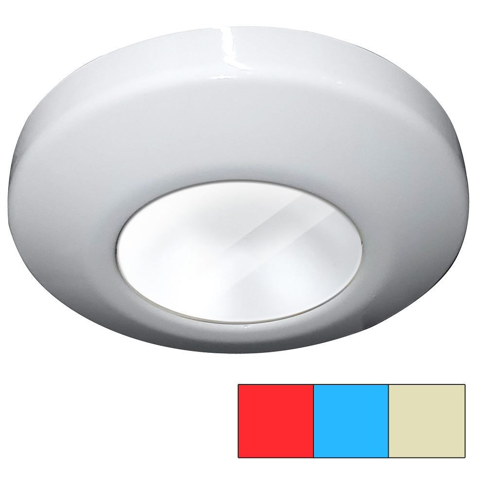 i2Systems Profile P1120 Tri-Light Surface Light - Red, Warm White  Blue - White Finish [P1120Z-31HCE]