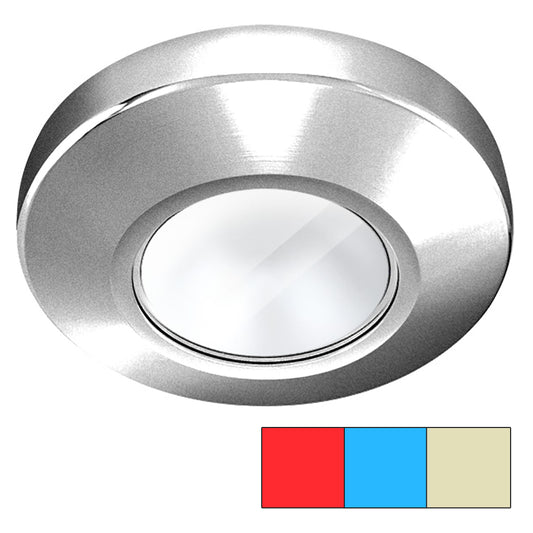i2Systems Profile P1120 Tri-Light Surface Light - Red, Warm White  Blue - Brushed Nickel Finish [P1120Z-41HCE]