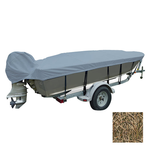 Carver Performance Poly-Guard Wide Series Styled-to-Fit Boat Cover f/13.5 V-Hull Fishing Boats - Shadow Grass [71113C-SG]