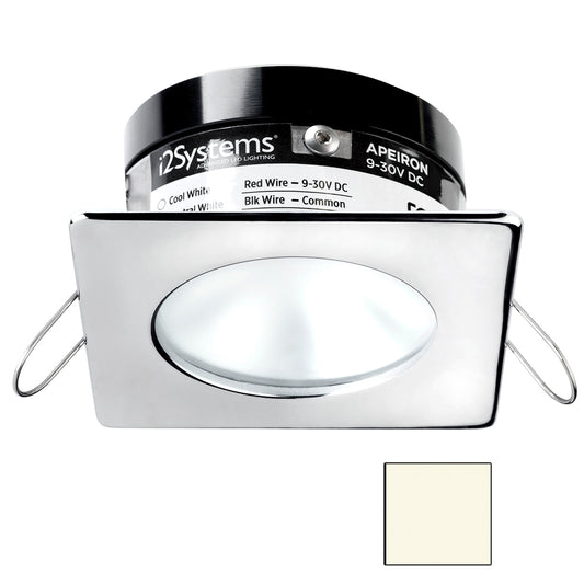 i2Systems Apeiron A503 3W Spring Mount Light - Square/Round - Neutral White - Polished Chrome Finish [A503-12BBD]