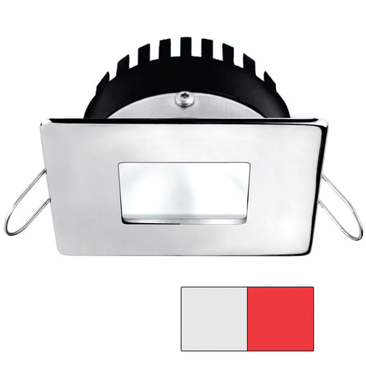 i2Systems Apeiron PRO A506 6W Spring Mount Light - Square/Square - Cool White  Red - Polished Chrome Finish [A506-14AAG-H]