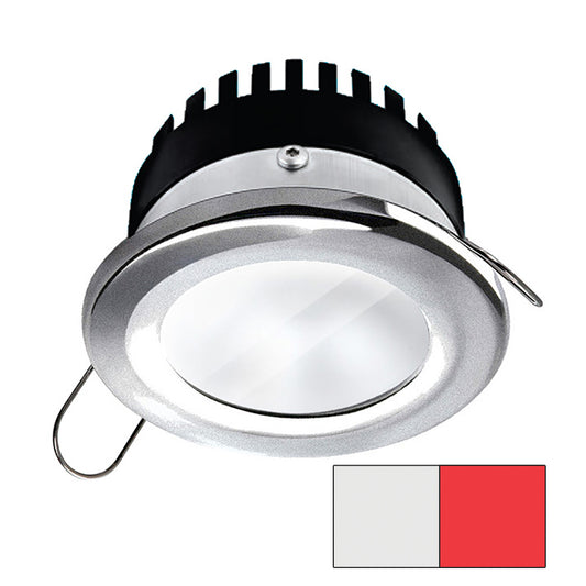 i2Systems Apeiron PRO A506 - 6W Spring Mount Light - Round - Cool White  Red - Brushed Nickel Finish [A506-41AAG-H]
