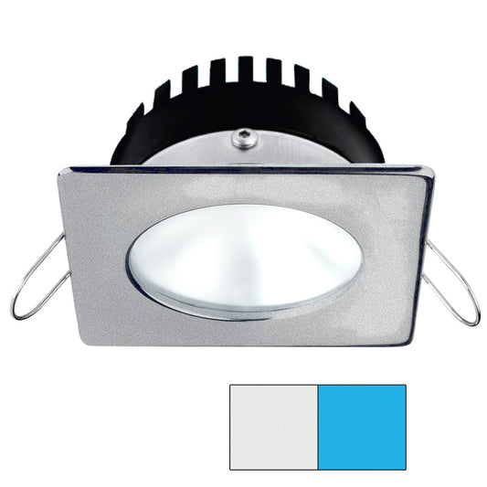 i2Systems Apeiron PRO A506 - 6W Spring Mount Light - Square/Round - Cool White  Blue - Brushed Nickel Finish [A506-42AAG-E]