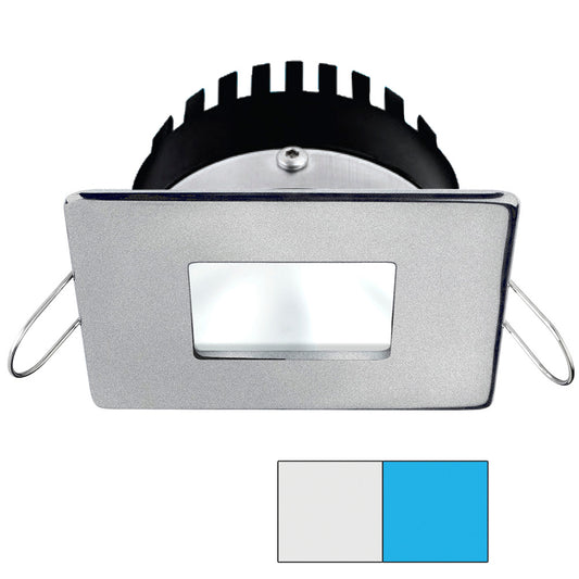 i2Systems Apeiron PRO A506 - 6W Spring Mount Light - Square/Square - Cool White  Blue - Brushed Nickel Finish [A506-44AAG-E]