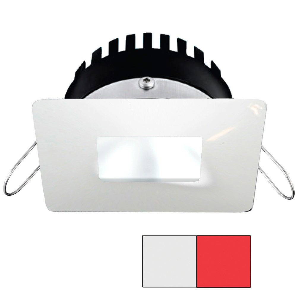 i2Systems Apeiron PRO A506 - 6W Spring Mount Light - Square/Square - Cool White  Red - White Finish [A506-34AAG-H]