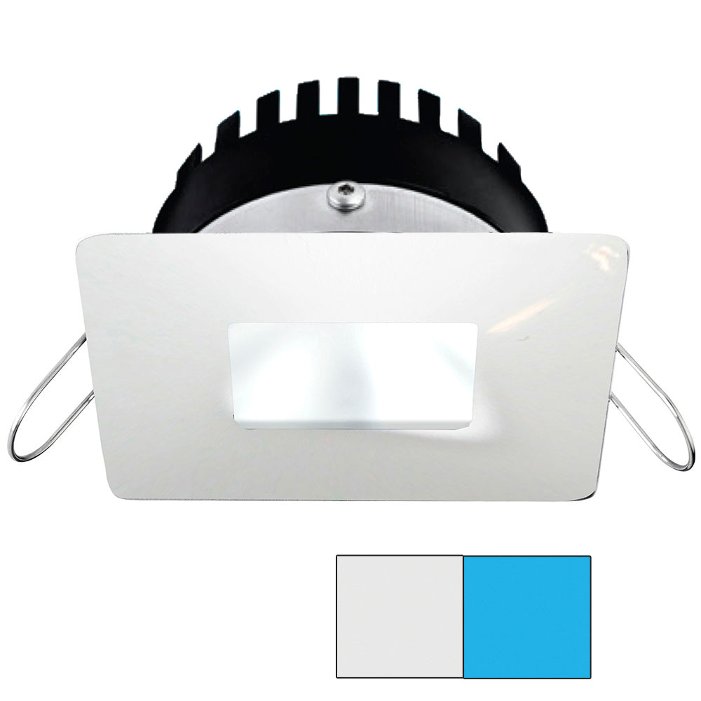 i2Systems Apeiron PRO A506 - 6W Spring Mount Light - Square/Square - Cool White  Blue - White Finish [A506-34AAG-E]