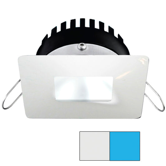 i2Systems Apeiron PRO A506 - 6W Spring Mount Light - Square/Square - Cool White  Blue - White Finish [A506-34AAG-E]