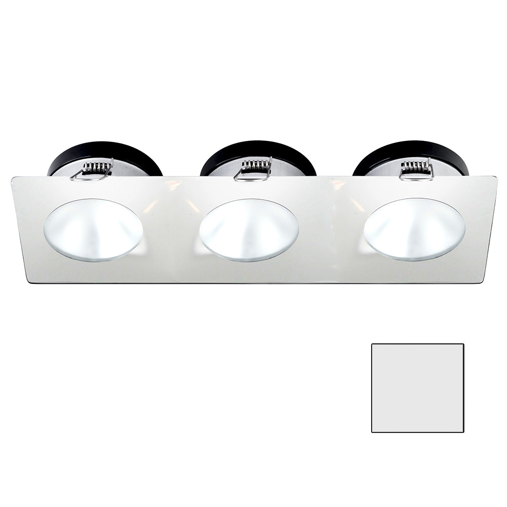 i2Systems Apeiron A1110Z - 4.5W Spring Mount Light - Triple Round - Cool White - White Finish [A1110Z-36AAH]