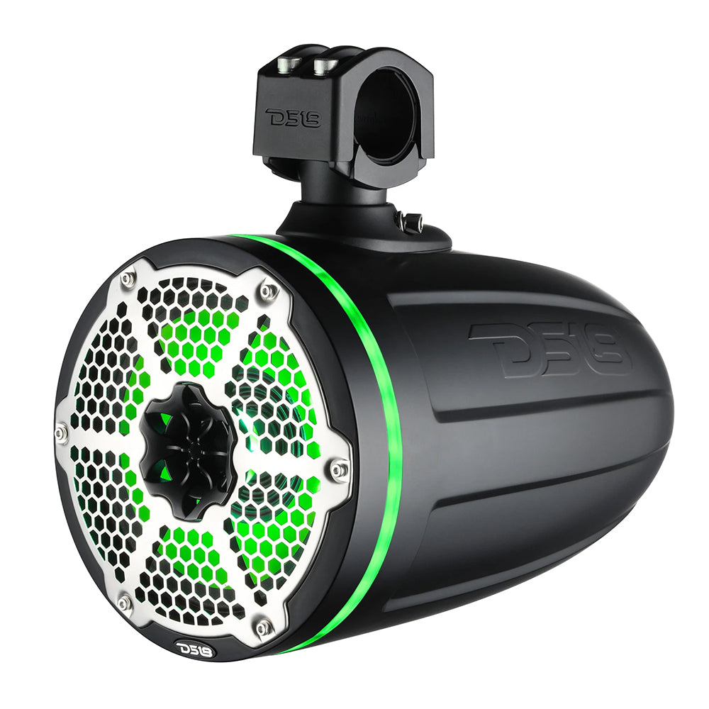 DS18 Hydro 6.5" Neodymium Wakeboard Speakers w/1" Driver and RGB LED Lights - 450W - Black [NXL-X6TPNEO/BK]